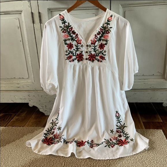 Boho Fashion Embroidered Tunic